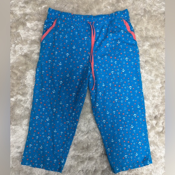 Pajama Capris Pants-100% Cotton-Women’s M (10/12) Soft, loose fit, like new - Picture 2 of 7